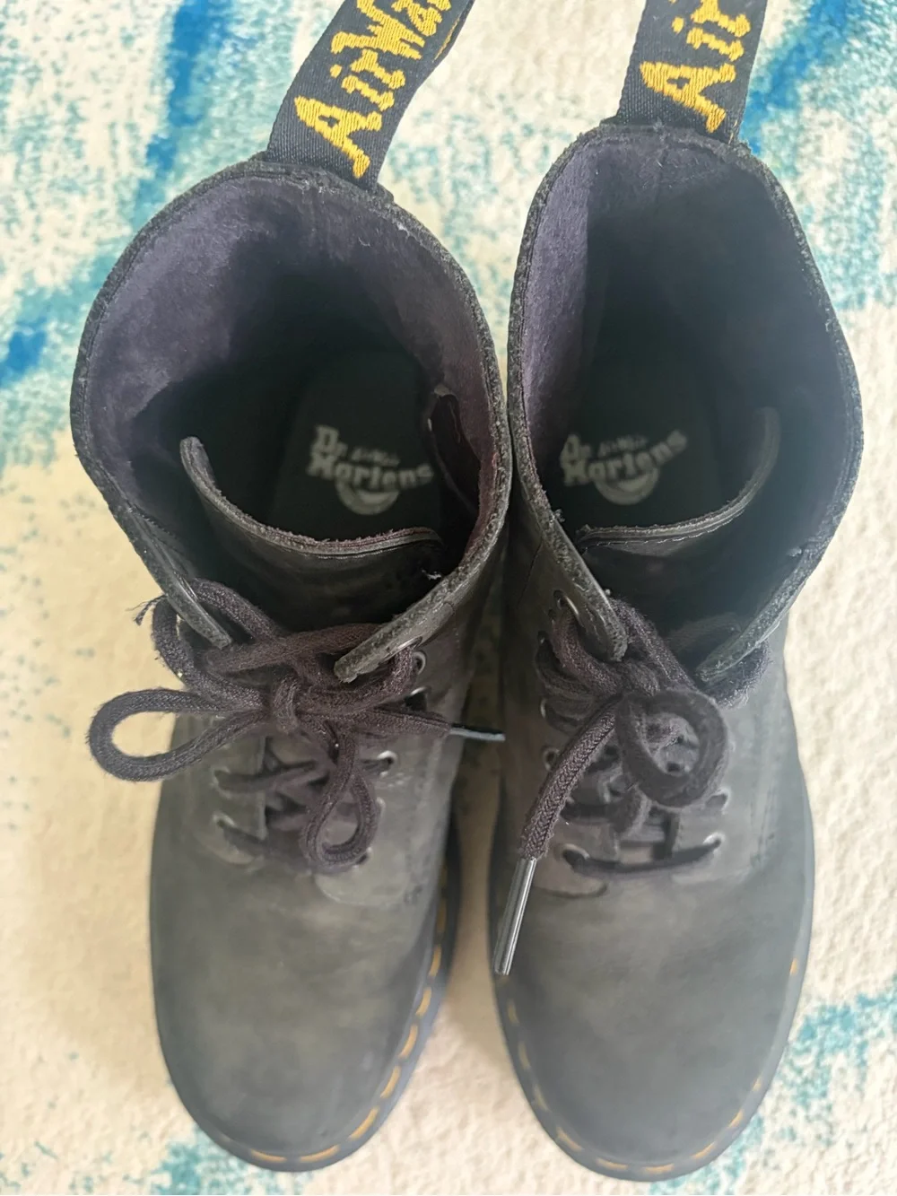 Dr. Martens Matte Black Lace-Up Boots